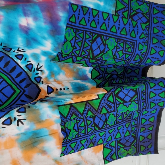 Casual Tie Dye Cotton Dashiki - Picture 7 of 9